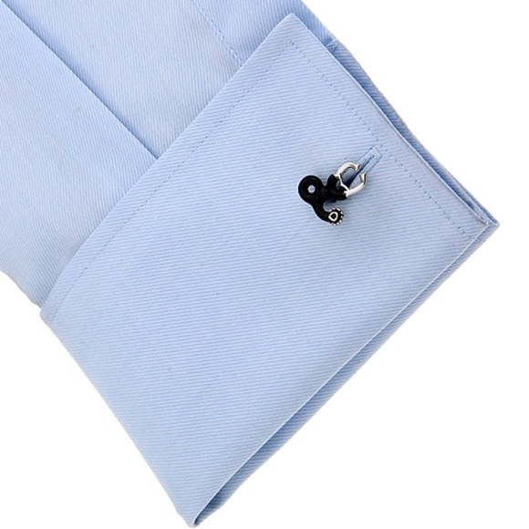 Black and Silver Stethoscope Cufflinks - Picture 2 of 16